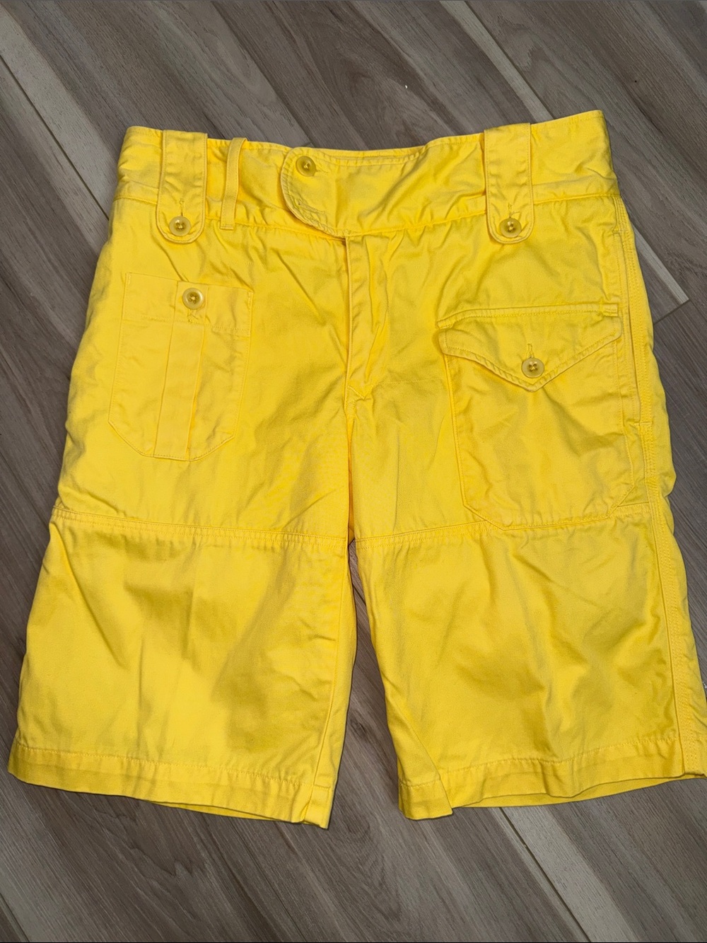 Ralph Lauren Sport Y2K yellow utility Bermuda shorts size 6